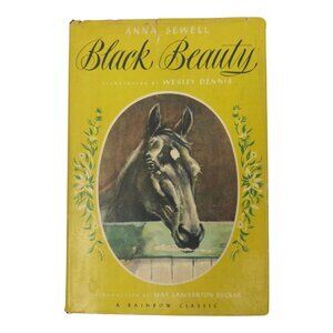 Black Beauty Anna Sewell Rainbow Classics Third Printing 1946 Hardcover DJ